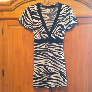 Lster Zebra Babydoll Shirt.
